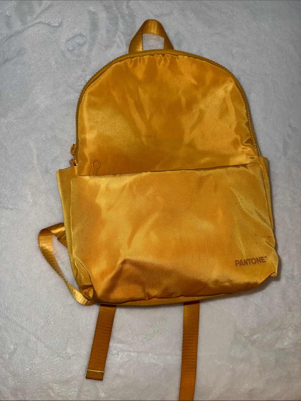 Pantone Women's Yellow Satin Backpack